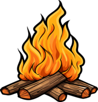 ai généré feu clipart conception illustration png