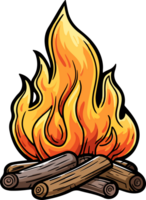 ai généré feu clipart conception illustration png