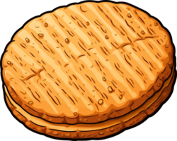 AI generated Biscuit clipart design illustration png