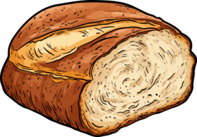 AI generated Bread clipart design illustration png