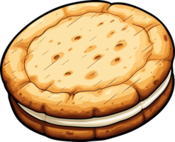 AI generated Biscuit clipart design illustration png