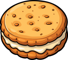 AI generated Biscuit clipart design illustration png