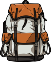 AI generated Backpack clipart design illustration png