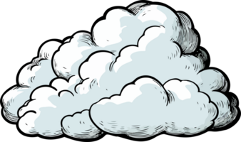 AI generated Cloud clipart design illustration png