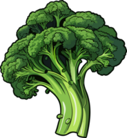 AI generated Broccoli clipart design illustration png