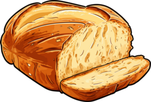 ai generado un pan clipart diseño ilustración png