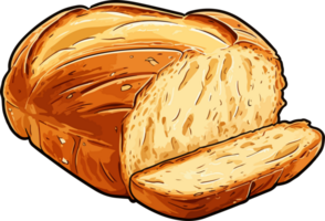 AI generated Bread clipart design illustration png