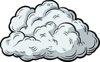 AI generated Cloud clipart design illustration png