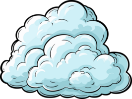 AI generated Cloud clipart design illustration png