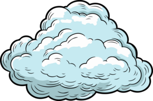 AI generated Cloud clipart design illustration png