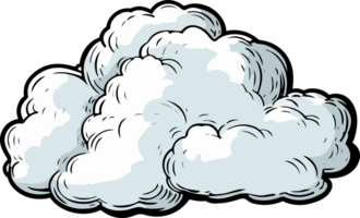 AI generated Cloud clipart design illustration png