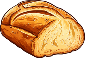 AI generated Bread clipart design illustration png