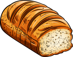 ai gegenereerd brood clip art ontwerp illustratie png