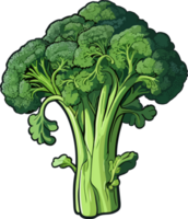 AI generated Broccoli clipart design illustration png