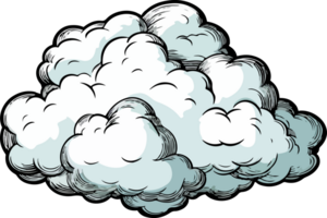 ai generado nube clipart diseño ilustración png