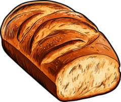 AI generated Bread clipart design illustration png