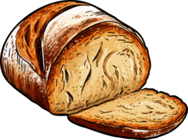 ai genererad bröd ClipArt design illustration png