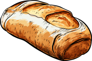 ai gegenereerd brood clip art ontwerp illustratie png