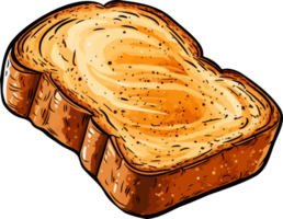 AI generated Bread clipart design illustration png