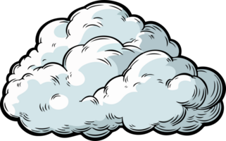 ai generiert Wolke Clip Art Design Illustration png