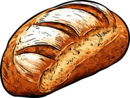 ai gegenereerd brood clip art ontwerp illustratie png