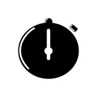 Stopwatch or stopwatch timer flat vector icon for apps and websites on transparent white background