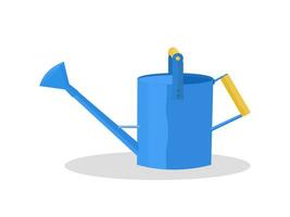 Vector Blue watering can isolated on a white background eps