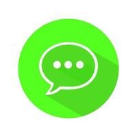 text message vector icon. speech bubble symbol. Modern simple flat for web site or mobile app.vector illustration eps