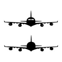 Aircraft or Airplane Icon. Airplane logo. Airplane icon app. Flat Minimal Silhouette vector