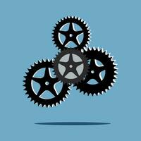 Abstract techno gear wheels.cogs modern mechanism.Vector illustration vector