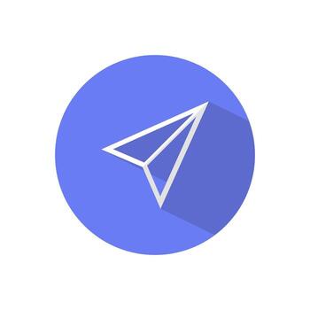 Post a paper airplane.text message vector icon.Modern simple flat for web site or mobile app.vector illustration