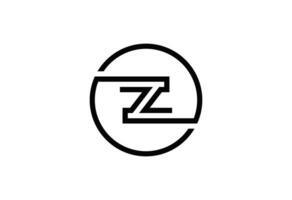 Z letter logo free vector