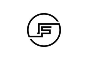 letter F business logo vector