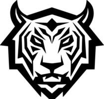 Tigre - minimalista y plano logo - vector ilustración