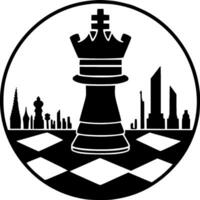 Chess, Minimalist and Simple Silhouette - Vector illustration