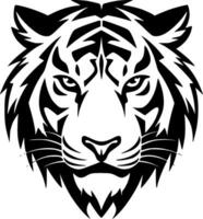 Tigre - minimalista y plano logo - vector ilustración