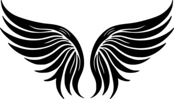 Angel Wings, Minimalist and Simple Silhouette - Vector illustration