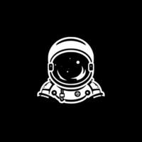 Astronaut, Black and White Vector illustration