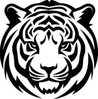 Tigre - minimalista y plano logo - vector ilustración