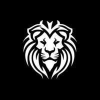 Lion - Black and White Isolated Icon - Vector illustration