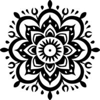 Mandala, Minimalist and Simple Silhouette - Vector illustration