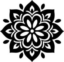 Mandala, Minimalist and Simple Silhouette - Vector illustration