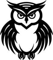 Owl, Minimalist and Simple Silhouette - Vector illustration