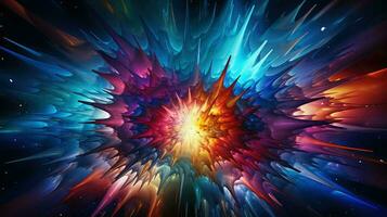 AI generated detonation explosion energy background photo