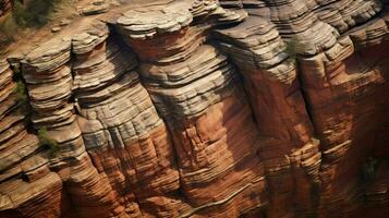 AI generated rocks sandstone cliffs landscape photo