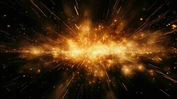 AI generated force explosion energy background photo