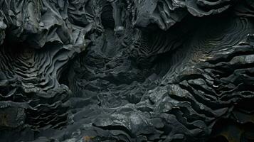 ai generado geología lava tubos cueva foto