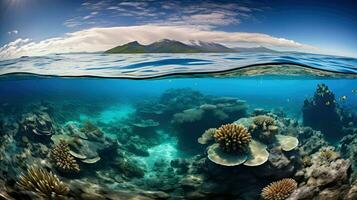 AI generated biodiversity patch reefs landscape photo