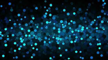 AI generated abstract blue dots background photo