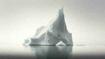 AI generated snow pinnacled icebergs landscape photo